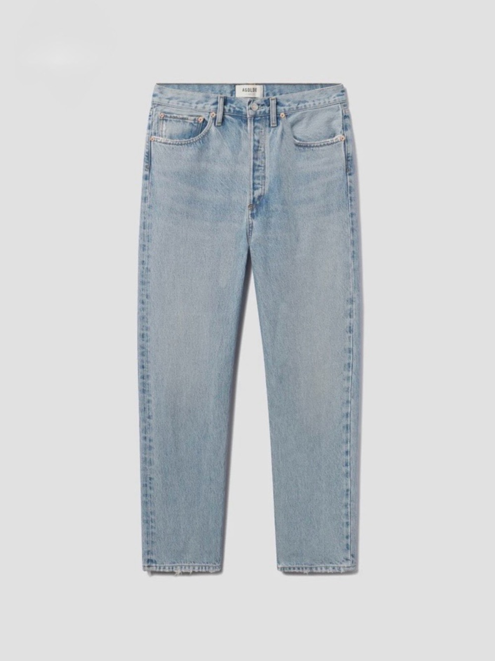 AGolde 90’s Crop Mid Rise Straight Jean - Picture 6 of 14